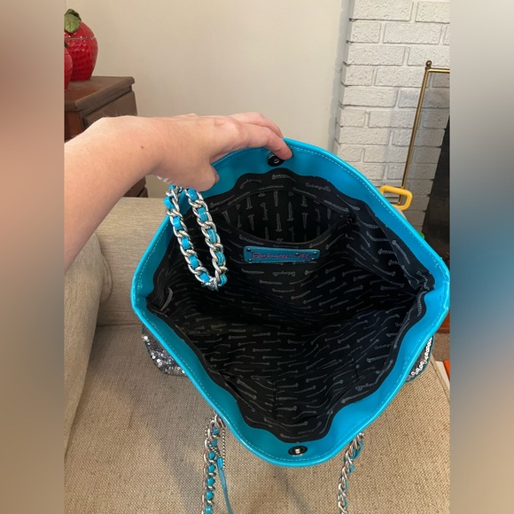 Betsey Johnson betseyville sparkle lightning bolt purse - Picture 5 of 8